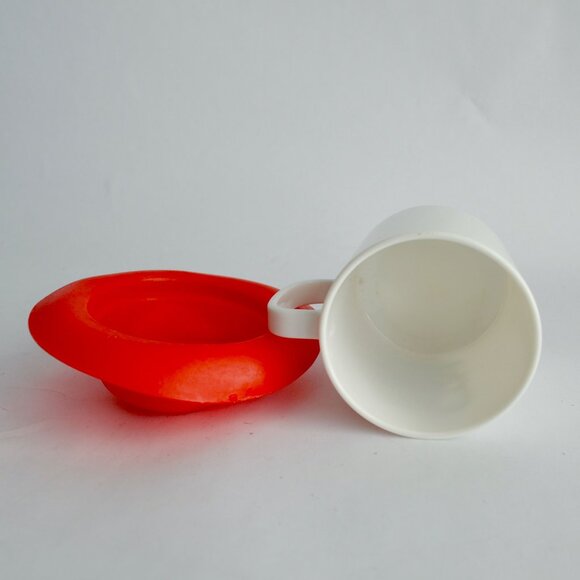 1958 Peanuts Snoopy Cowboy Plastic with Cover Straw Hole Vintage - Picture 7 of 7